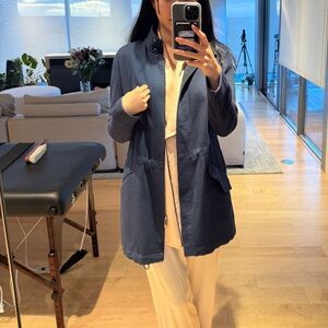 Loro Piana Storm System Coat Navy